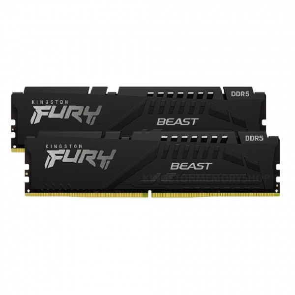 RAM memorija KINGSTON DRAM 16GB 5600MT/s DDR5 CL40 DIMM (Kit of 2) FURY Beast crna EAN: 740617325935-0