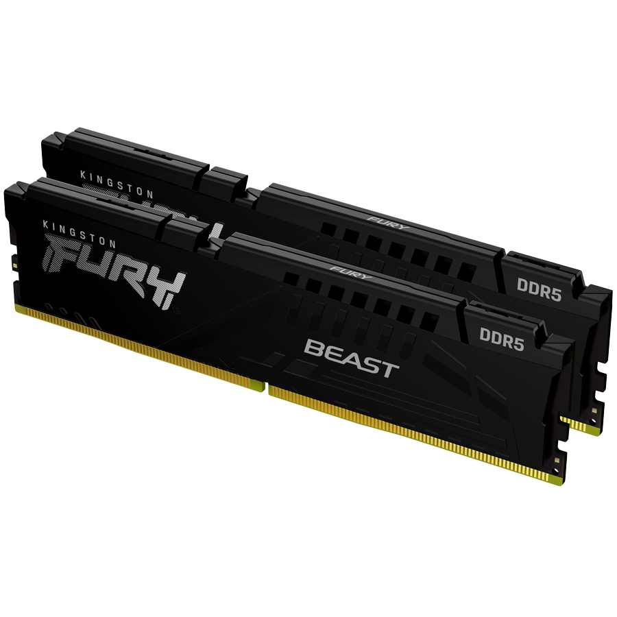 RAM memorija KINGSTON DRAM 16GB 5600MT/s DDR5 CL40 DIMM (Kit of 2) FURY Beast crna EAN: 740617325935-1