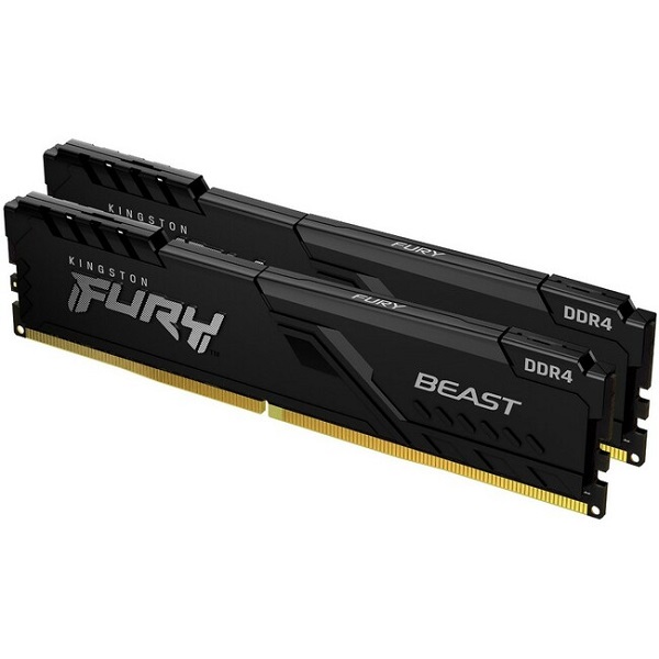 RAM memorija KINGSTON DRAM 64GB 3200MHz DDR4 CL16 DIMM (Kit of 2) FURY Beast crna EAN: 740617319804-0