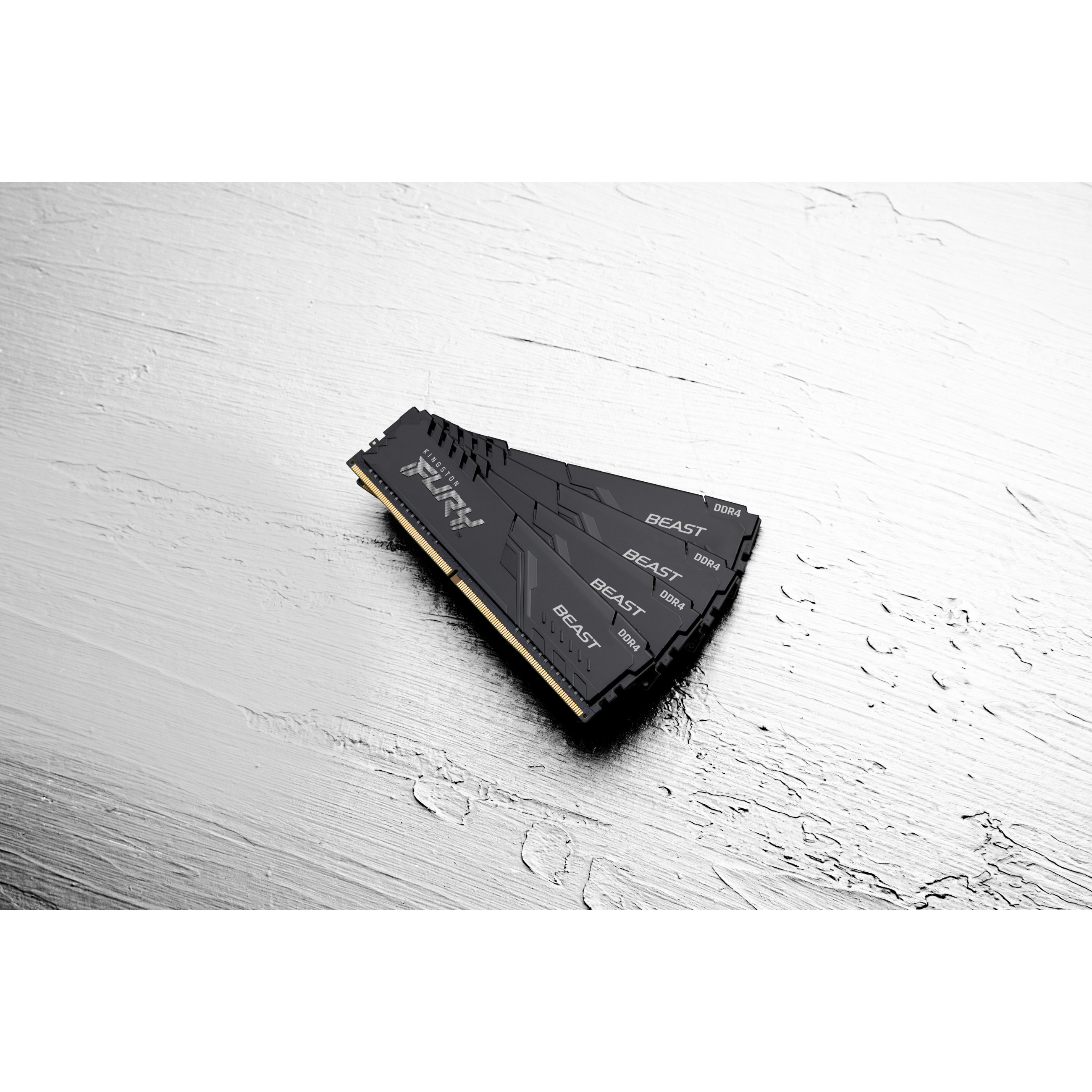 RAM memorija KINGSTON DRAM 64GB 3200MHz DDR4 CL16 DIMM (Kit of 2) FURY Beast crna EAN: 740617319804-17