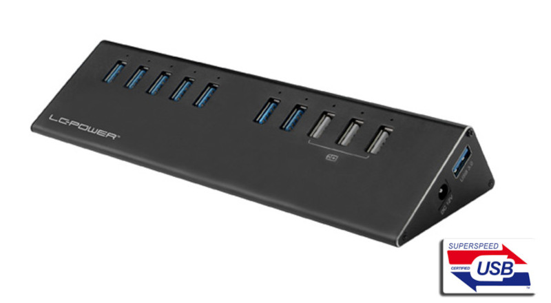 LC-Power 10x USB 3.0 hub + strujni adapter-0