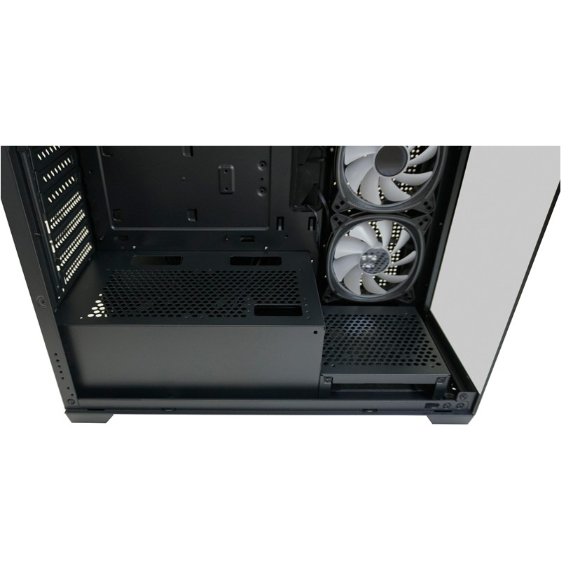 Gaming kućište LC-POWER Gaming 715B - Seamless_X, crno (ATX, 4x ARGB ventilatora, USB C 3.2 Gen 1, 2x USB 3.2 Gen 1, 7x PCI slots)-14