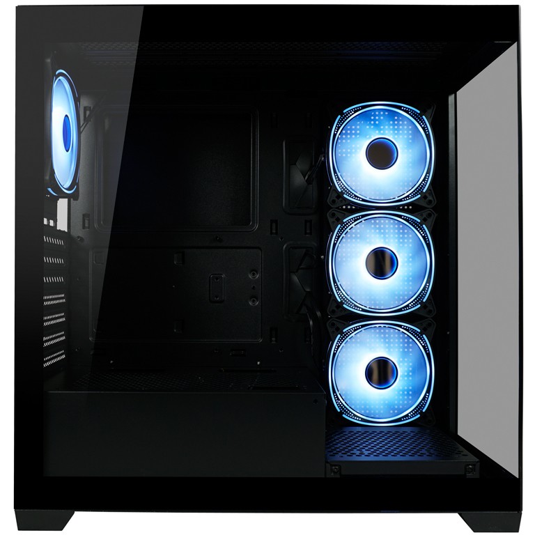 Gaming kućište LC-POWER Gaming 715B - Seamless_X, crno (ATX, 4x ARGB ventilatora, USB C 3.2 Gen 1, 2x USB 3.2 Gen 1, 7x PCI slots)-23