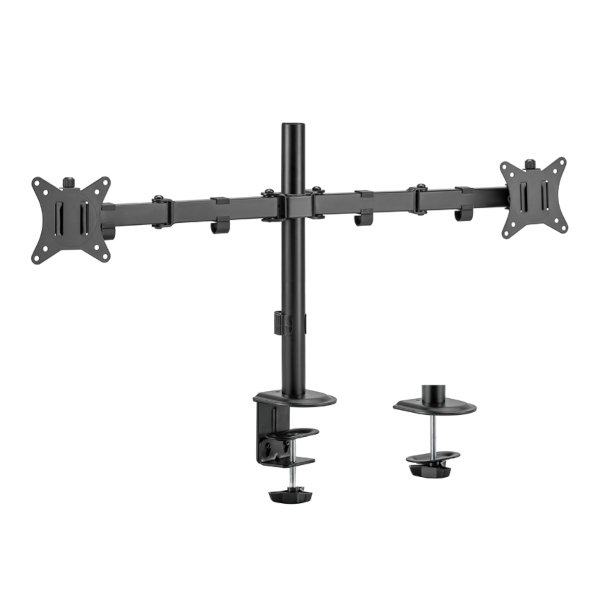 Nosač LC-POWER LC-EQE-A32B-D (za 2 monitora do 32"/81,28 cm, max. nosivost 9 kg, VESA 75 x 75 mm / 100 x 100 mm)-0