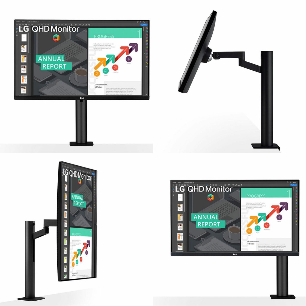 Monitor LG 31,5" 32UN880, UHD, HDMI, DP, USB-C, ergo-1