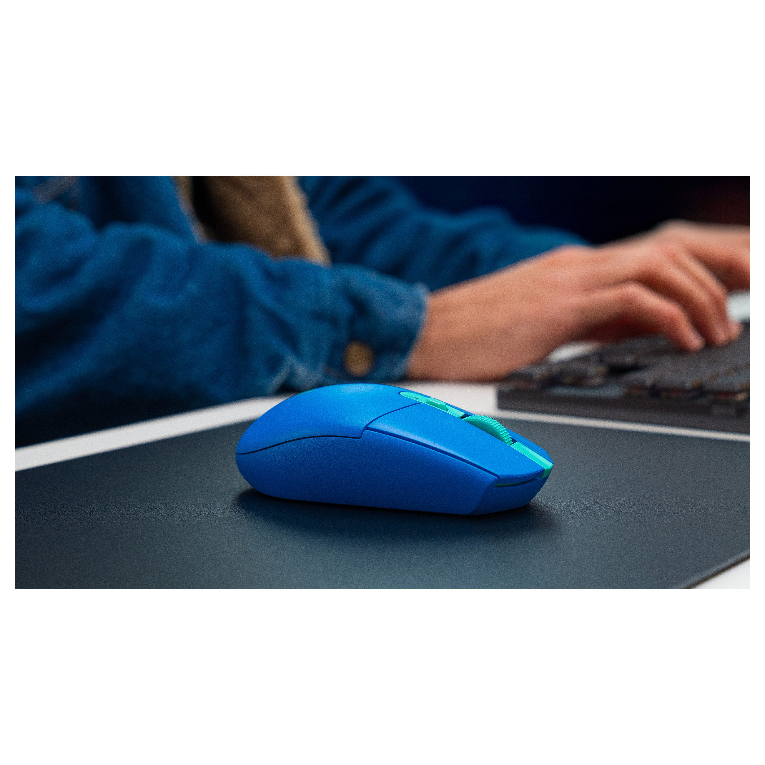 Miš LOGITECH G305 LIGHTSPEED - BLUE - 2.4GHZ/BT - EER2 - G305-13