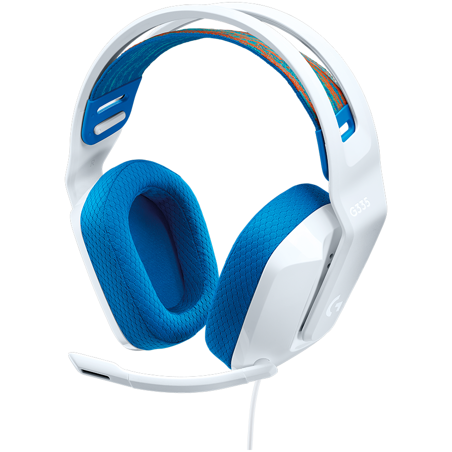 Gaming slušalice LOGITECH G335 s mikrofonom, bijele-1