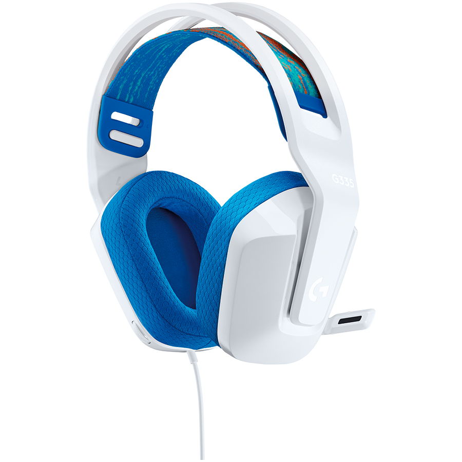 Gaming slušalice LOGITECH G335 s mikrofonom, bijele-3