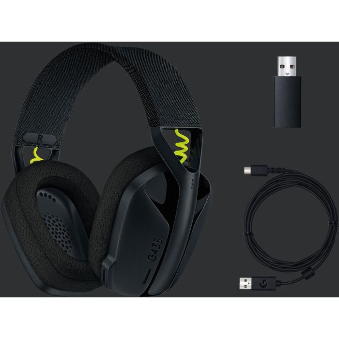 LOGITECH G435 LIGHTSPEED Wireless Gaming Headset - crna - 2.4GHZ - EMEA - 914-6