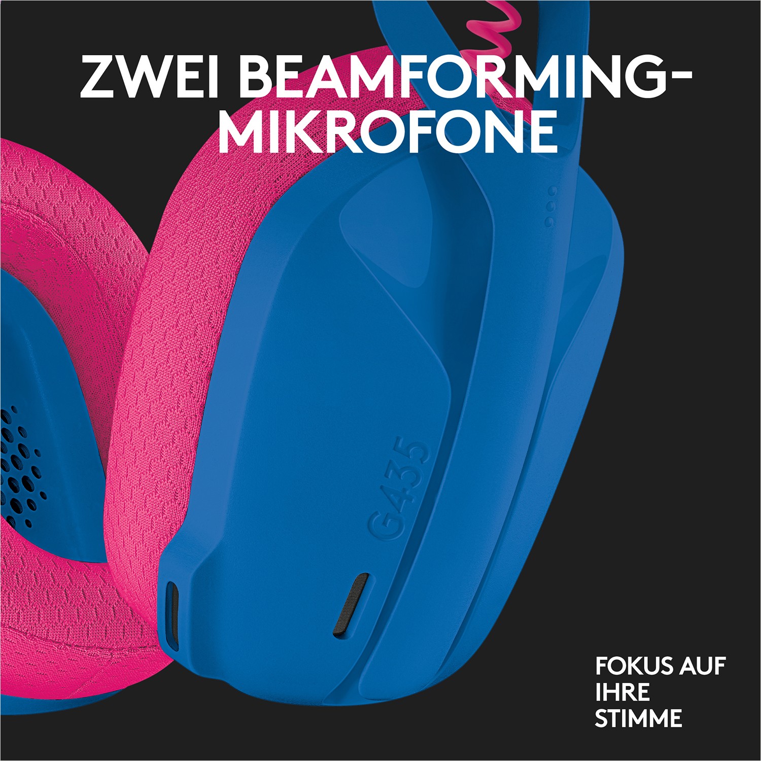 Slušalice LOGITECH G435 LIGHTSPEED Wireless Gaming Headset - BLUE-8