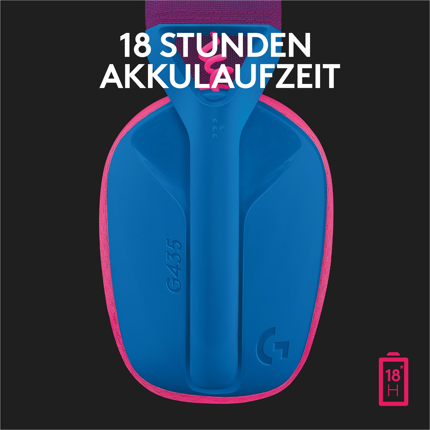 Slušalice LOGITECH G435 LIGHTSPEED Wireless Gaming Headset - BLUE-10