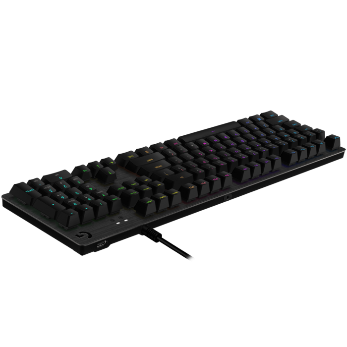 LOGITECH G512 CARBON LIGHTSYNC RGB Mechanical Gaming Keyboard with GX Red switches-CARBON-US INTL-USB-IN-5