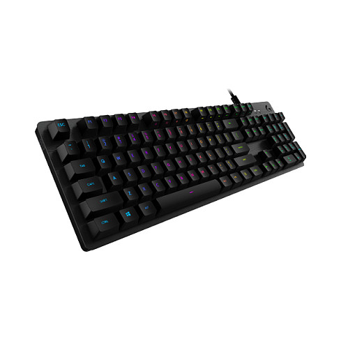 LOGITECH G512 CARBON LIGHTSYNC RGB Mechanical Gaming Keyboard with GX Red switches-CARBON-US INTL-USB-IN-8