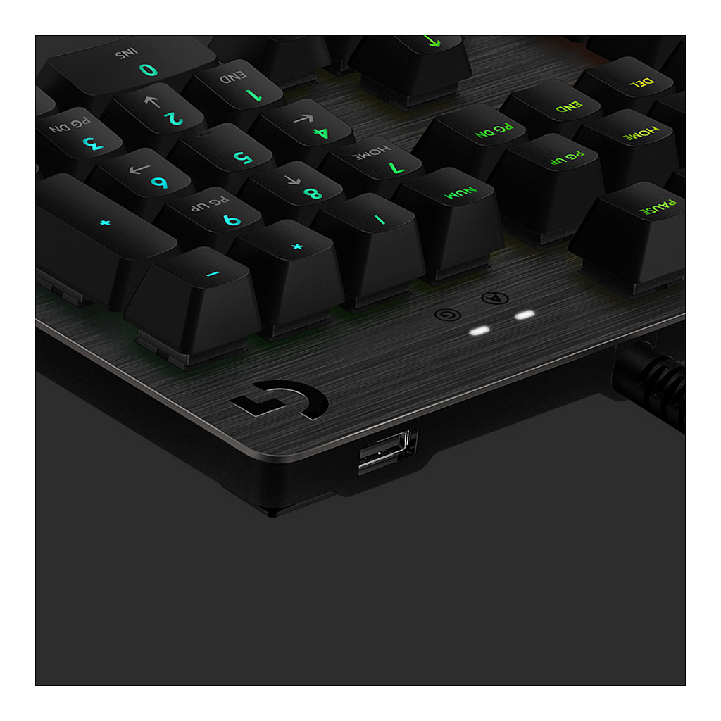 LOGITECH G512 CARBON LIGHTSYNC RGB Mechanical Gaming Keyboard with GX Red switches-CARBON-US INTL-USB-IN-11