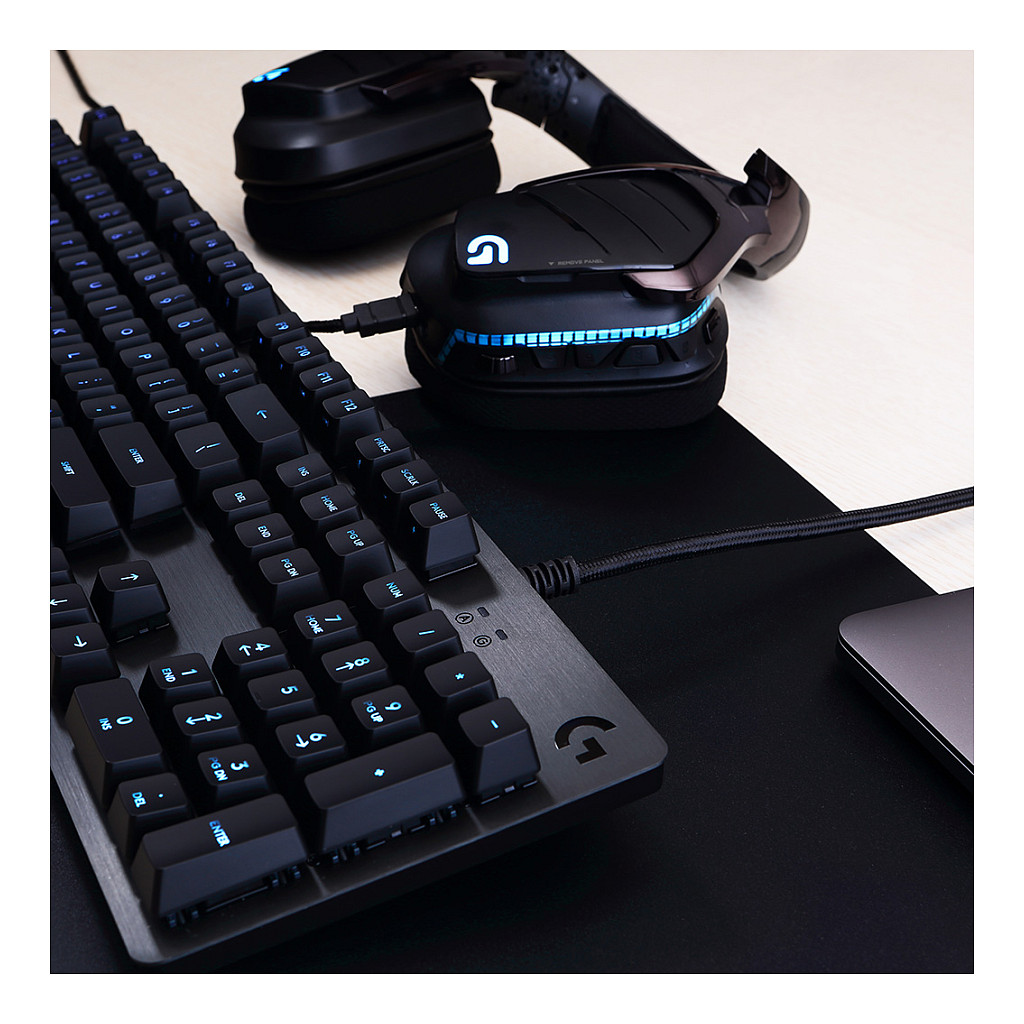 LOGITECH G512 CARBON LIGHTSYNC RGB Mechanical Gaming Keyboard with GX Red switches-CARBON-US INTL-USB-IN-16