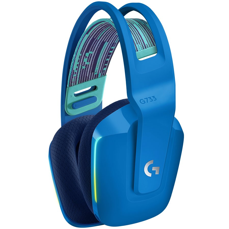 Slušalice s mikrofonom LOGITECH G733 LIGHTSPEED RGB Gaming plave (bežične)-1
