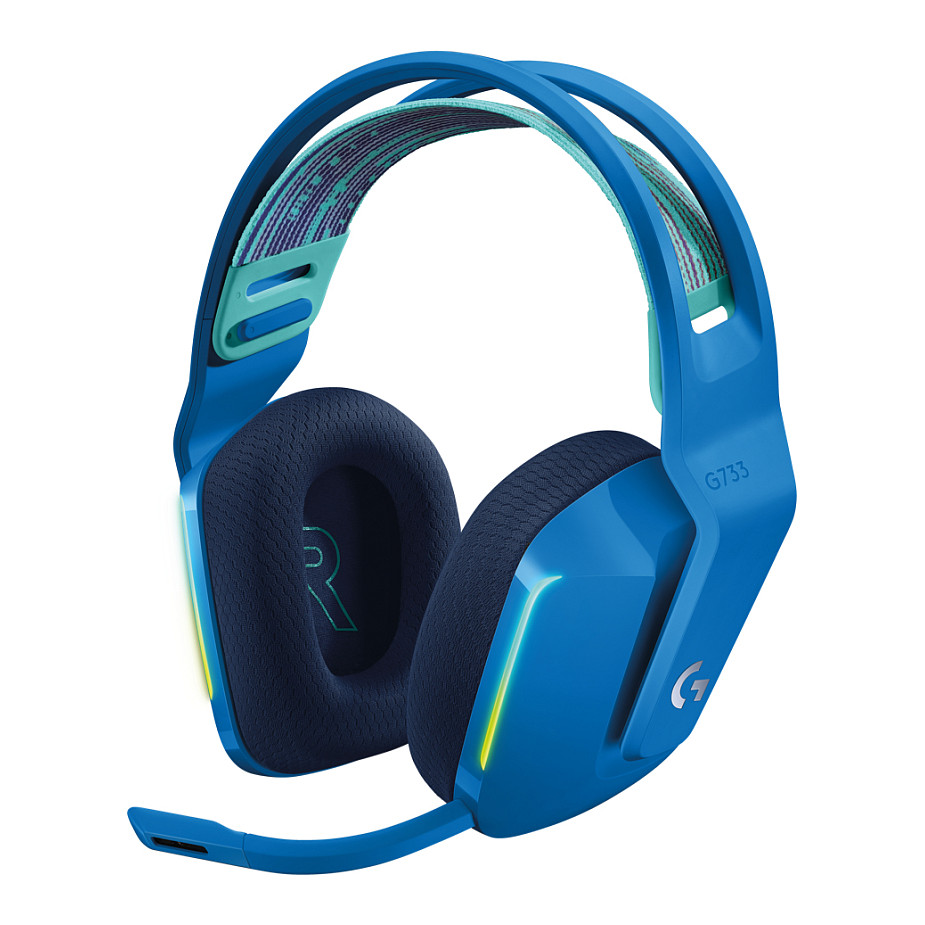 Slušalice s mikrofonom LOGITECH G733 LIGHTSPEED RGB Gaming plave (bežične)-4