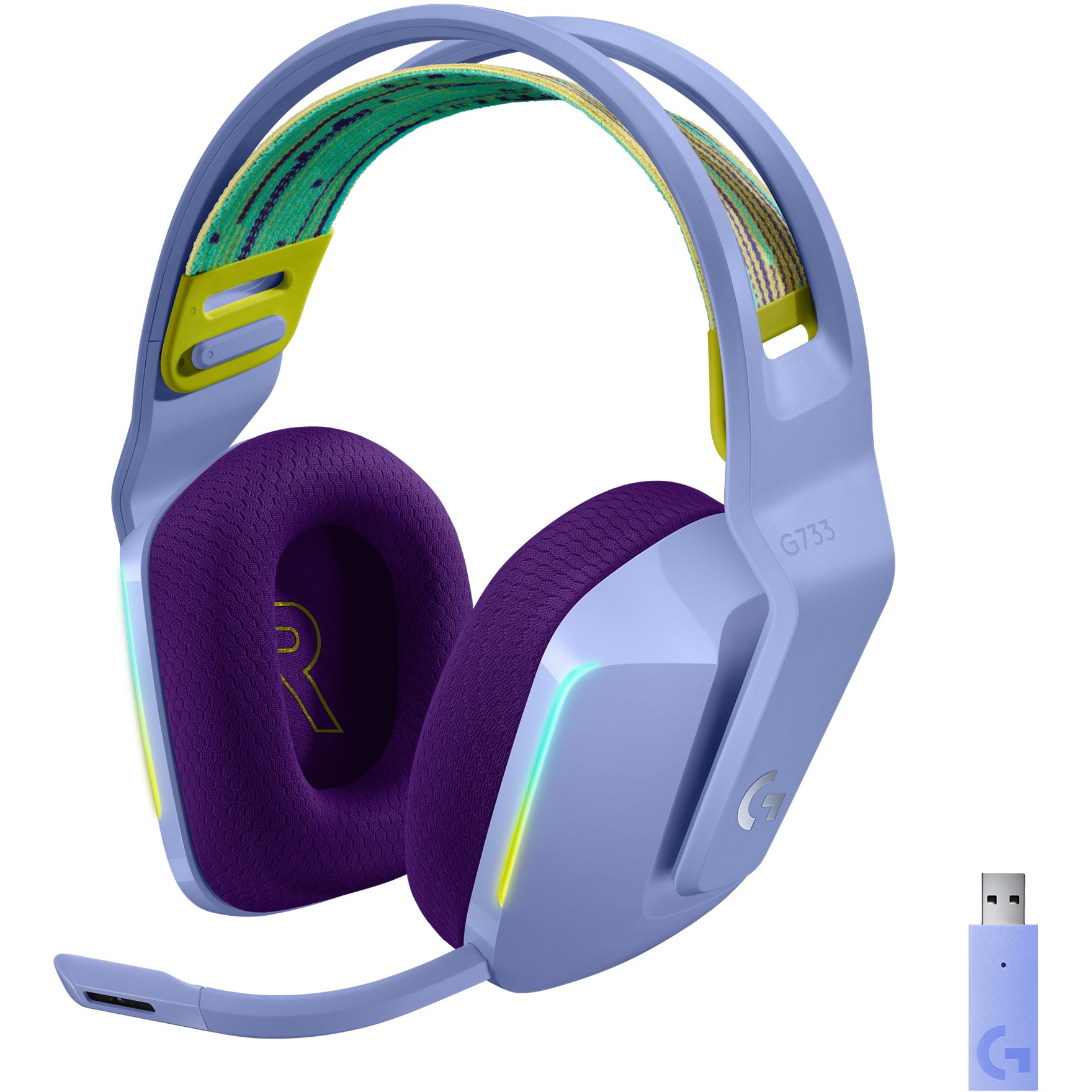 LOGITECH G733 LIGHTSPEED Headset - LILAC - 2.4GHZ - EMEA-5
