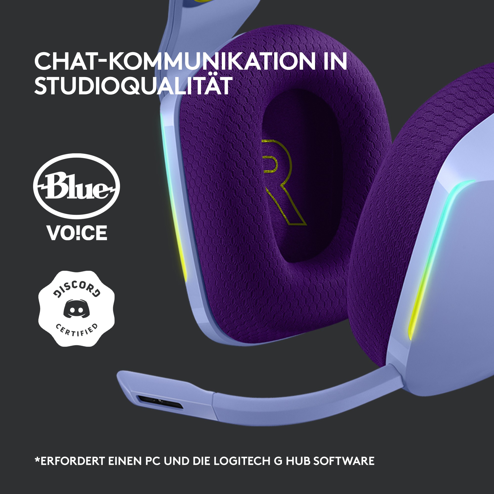 LOGITECH G733 LIGHTSPEED Headset - LILAC - 2.4GHZ - EMEA-10