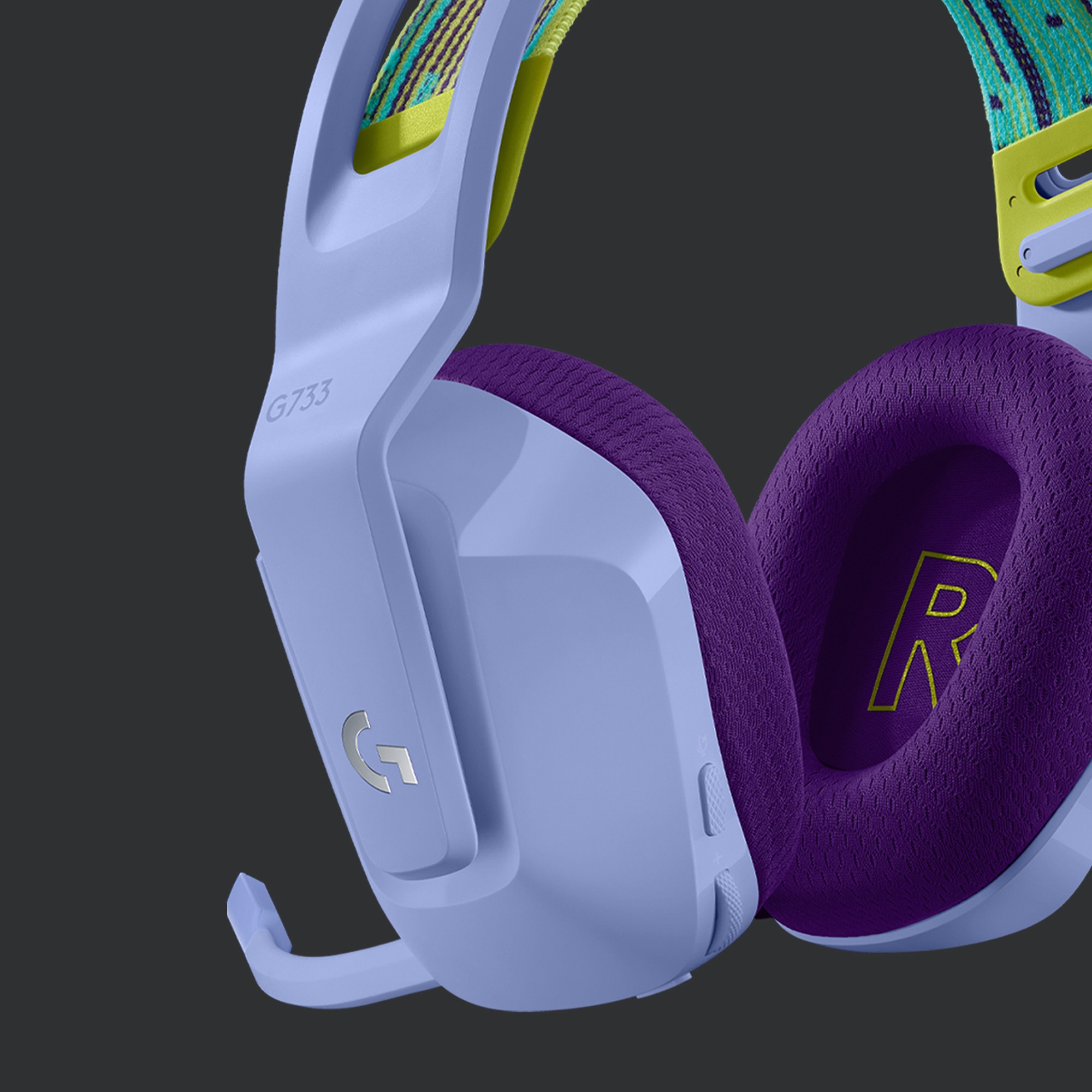LOGITECH G733 LIGHTSPEED Headset - LILAC - 2.4GHZ - EMEA-15