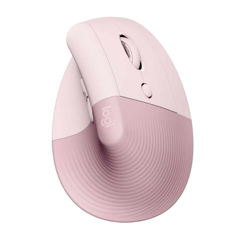 Miš LOGITECH Lift Vertical Ergonomic - ROSE/DARK ROSE - 2.4GHZ/BT-3