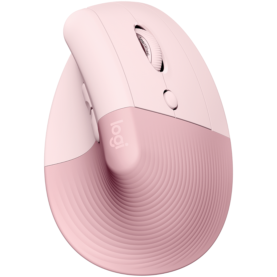 Miš LOGITECH Lift Vertical Ergonomic - ROSE/DARK ROSE - 2.4GHZ/BT-0