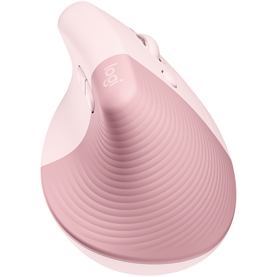 Miš LOGITECH Lift Vertical Ergonomic - ROSE/DARK ROSE - 2.4GHZ/BT-1