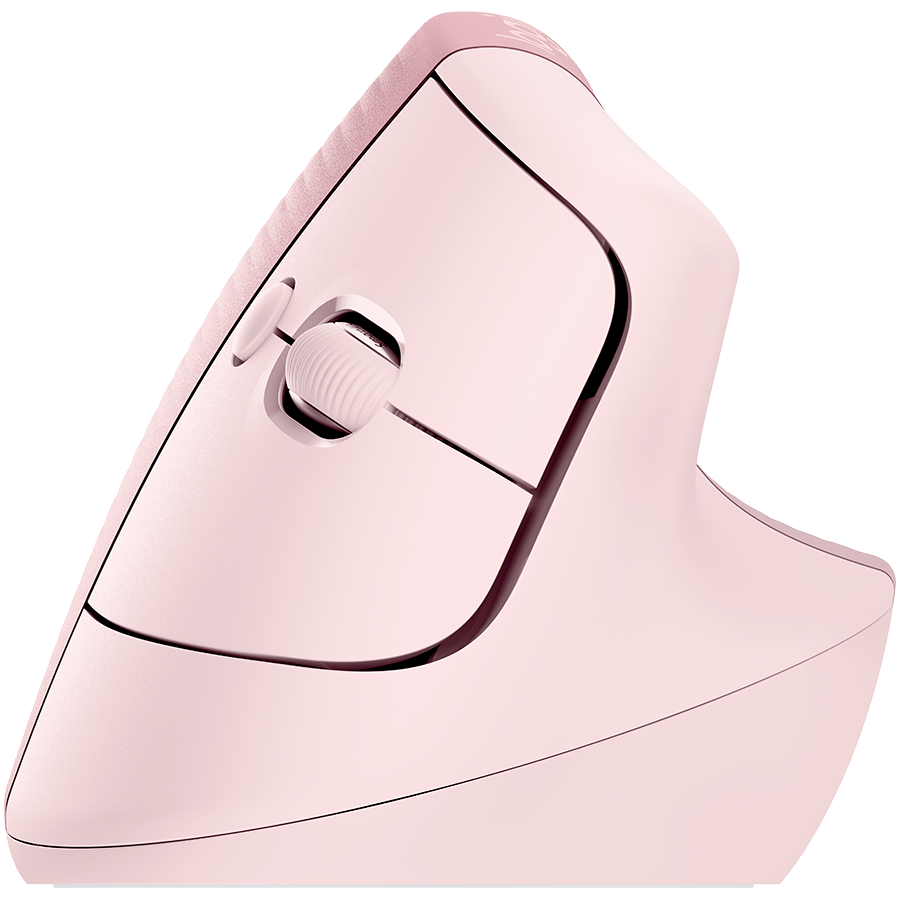 Miš LOGITECH Lift Vertical Ergonomic - ROSE/DARK ROSE - 2.4GHZ/BT-2