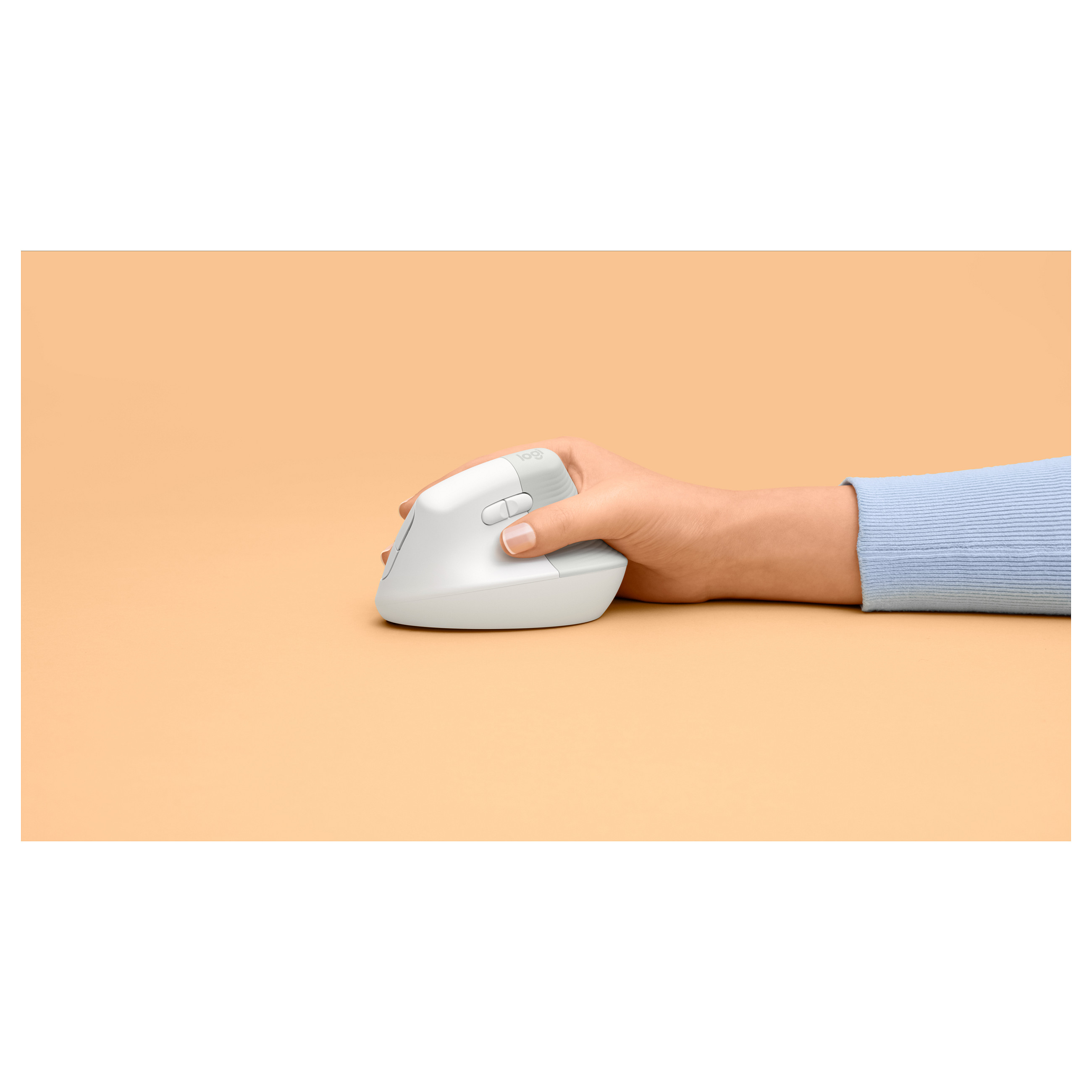 Miš LOGITECH Lift Vertical Ergonomic Mouse bijela/svijetlo siva boja-17