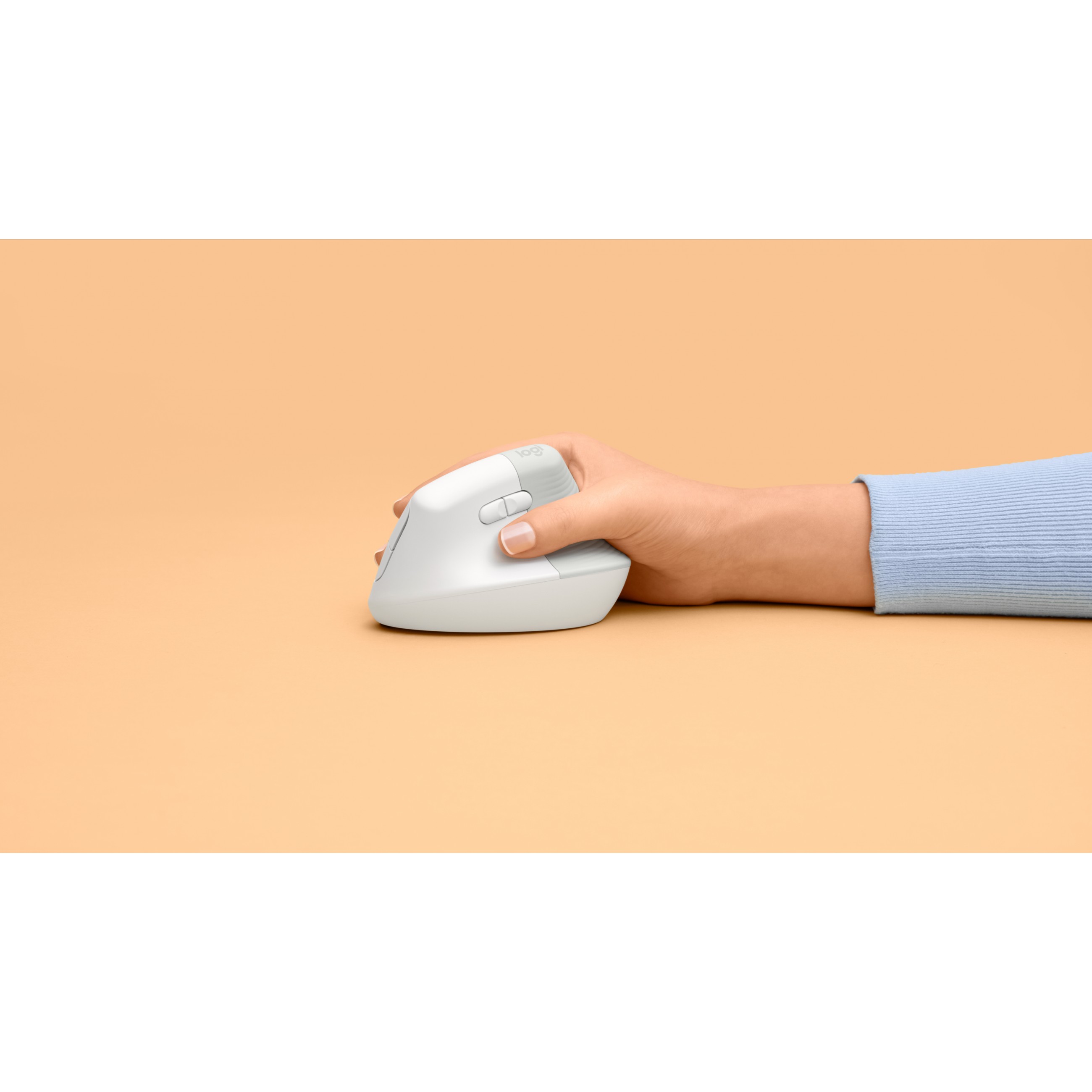 Miš LOGITECH Lift Vertical Ergonomic Mouse bijela/svijetlo siva boja-9