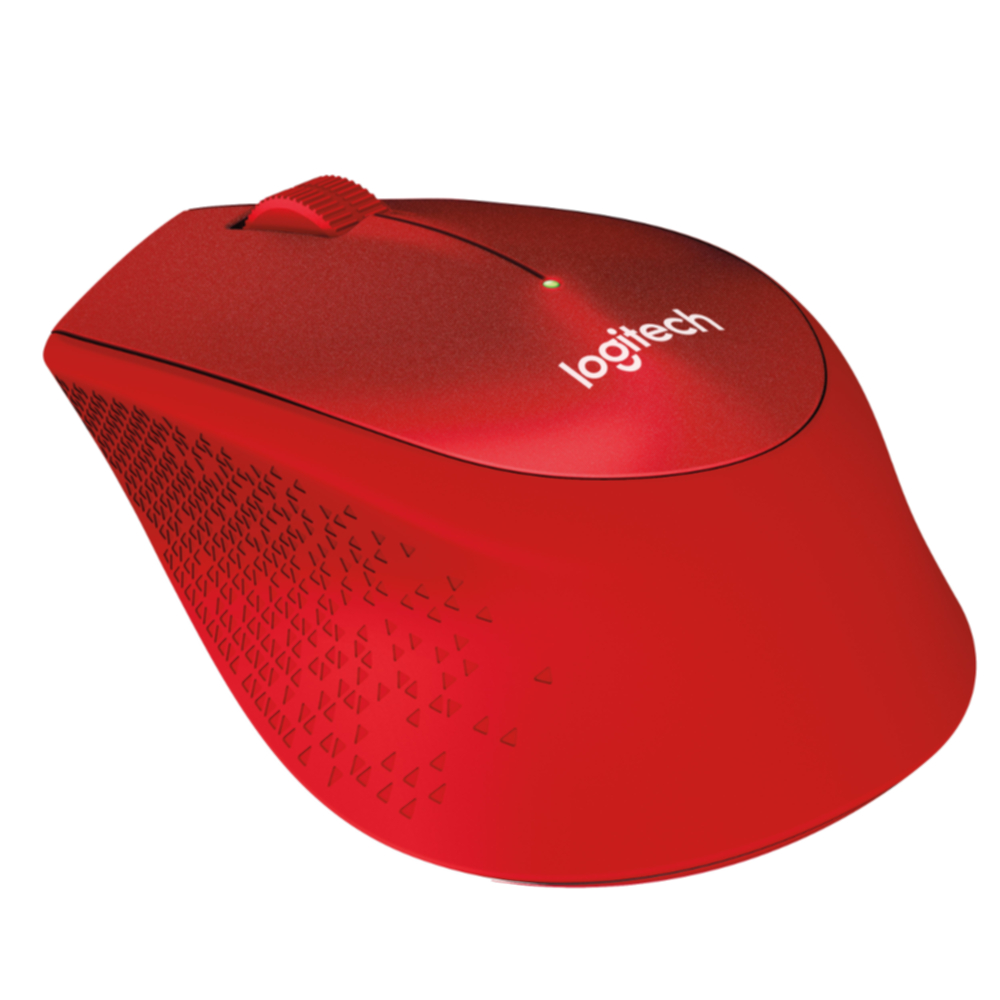 Miš LOGITECH M330 Silent Plus (bežični, crveni)