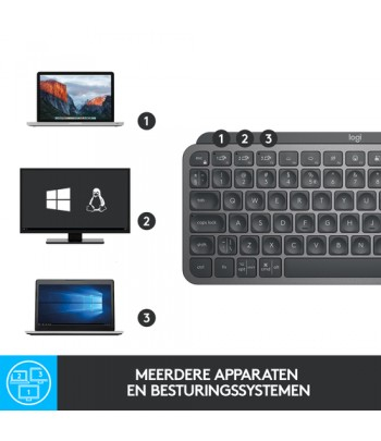 Tipkovnica LOGITECH MX Keys Mini (bežična, Bluetooth, pozadinsko osvjetljenje, non-HR tipkovnica, grafitno siva boja)-8