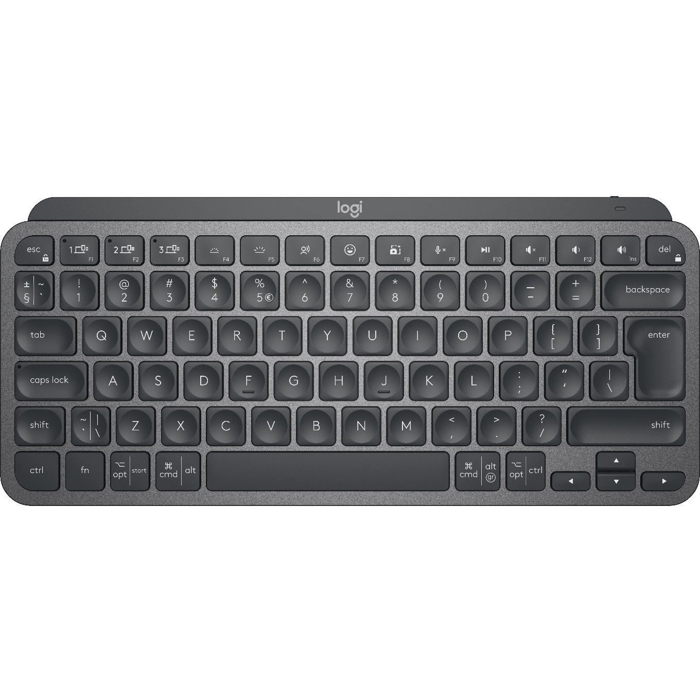 Tipkovnica LOGITECH MX Keys Mini (bežična, Bluetooth, pozadinsko osvjetljenje, non-HR tipkovnica, grafitno siva boja)-9