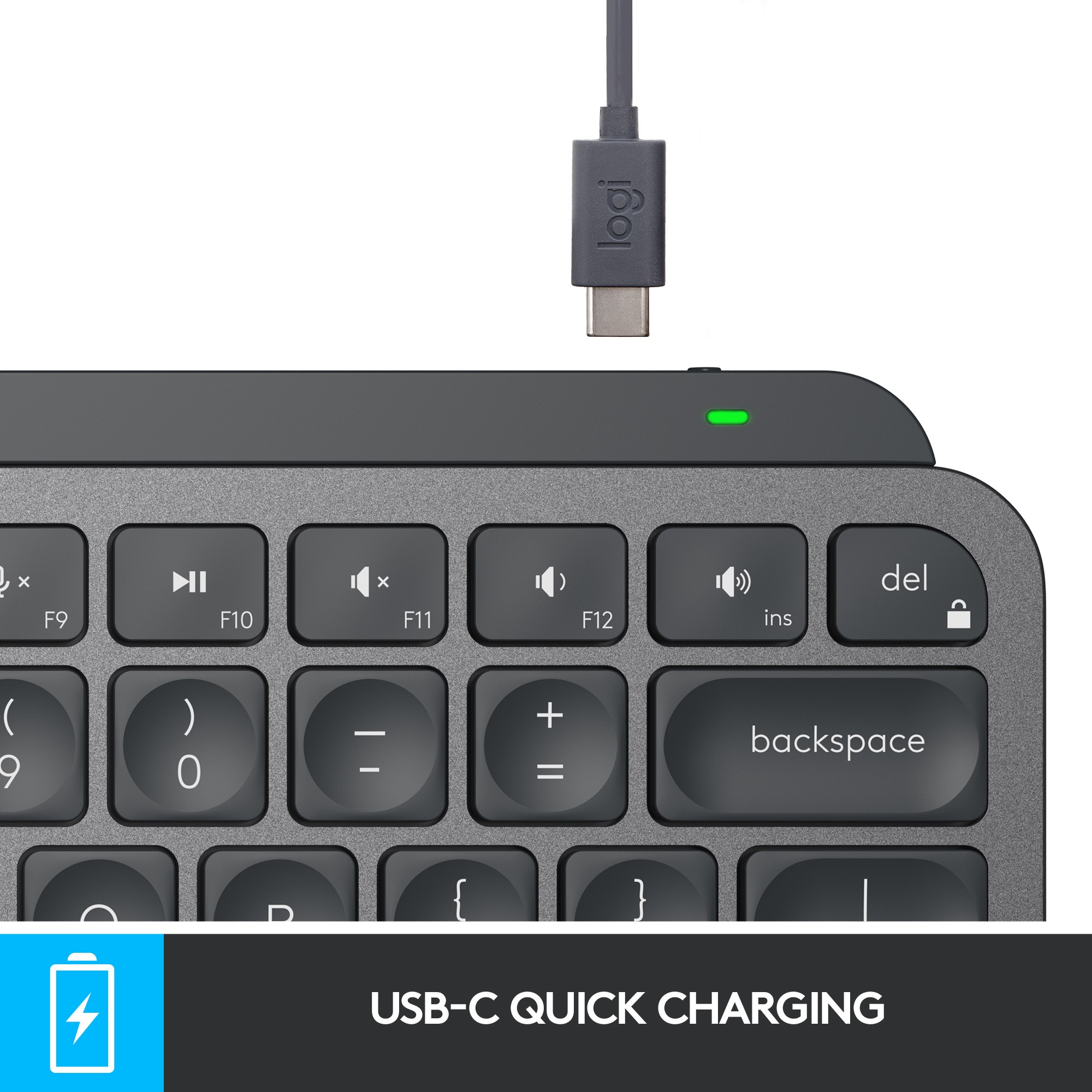 Tipkovnica LOGITECH MX Keys Mini (bežična, Bluetooth, pozadinsko osvjetljenje, non-HR tipkovnica, grafitno siva boja)-13