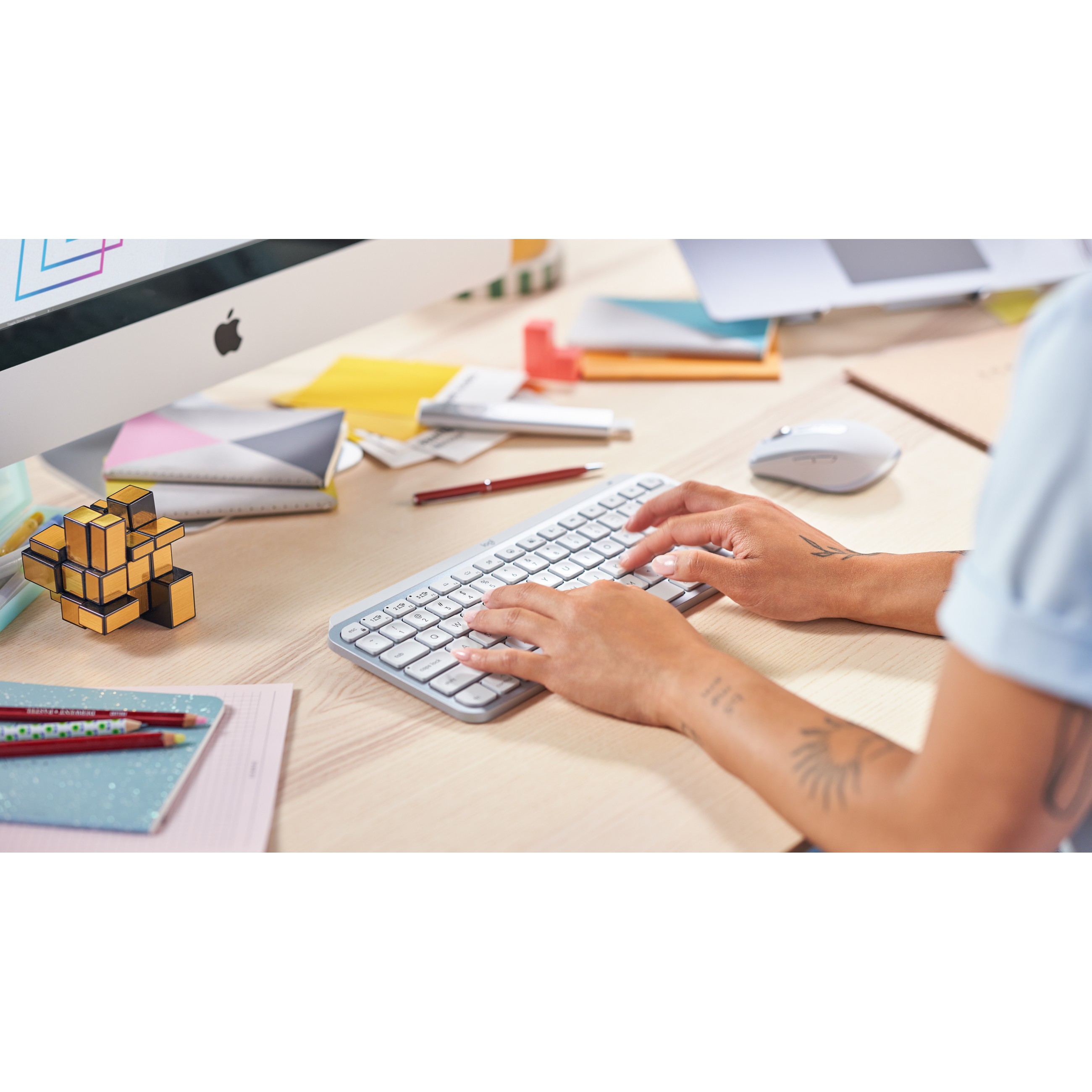 Tipkovnica LOGITECH MX Keys Mini (bijela, SLO gosp.)-19