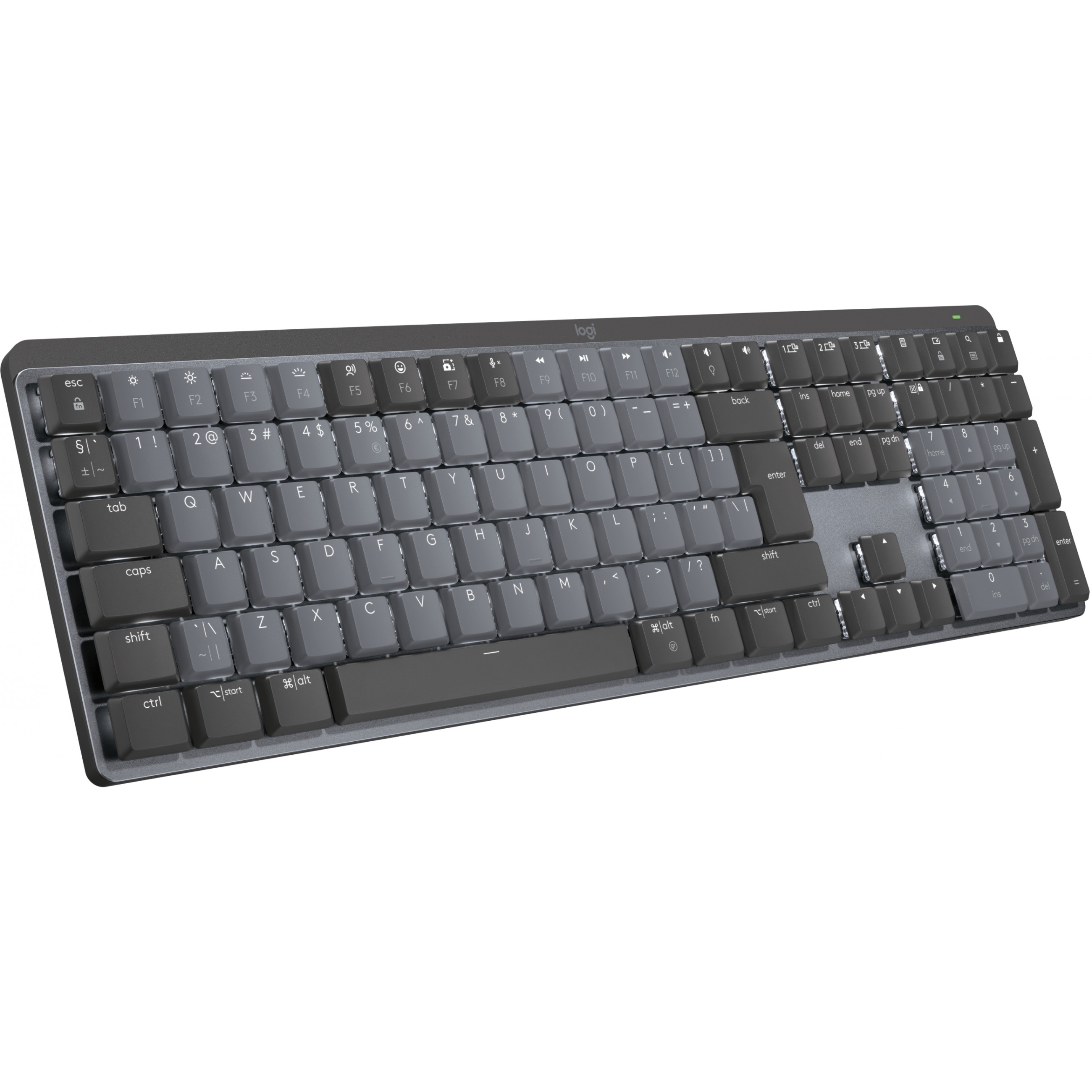 LOGITECH MX Mechanical Wireless Illuminated Performance Keyboard - GRAPHITE - US INTL - 2.4GHZ/BT - EMEA - TACTILE-13