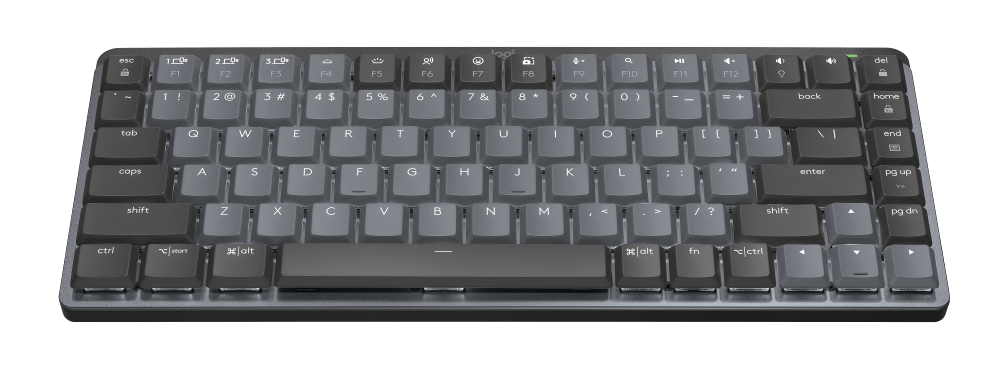 Bežična tipkovnica LOGITECH MX Mechanical Mini Minimalist Illuminated - GRAFIT - US INTL - 2.4GHZ/BT - EMEA - CLICKY-3