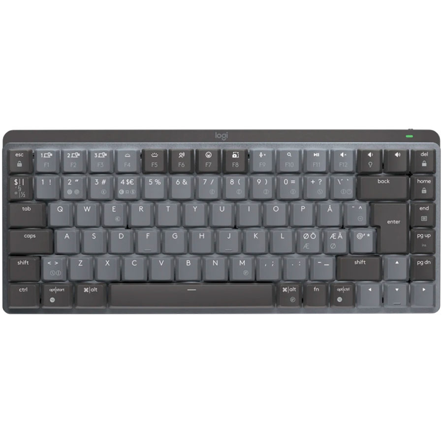Bežična tipkovnica LOGITECH MX Mechanical Mini Minimalist Illuminated - GRAFIT - US INTL - 2.4GHZ/BT - EMEA - CLICKY-0