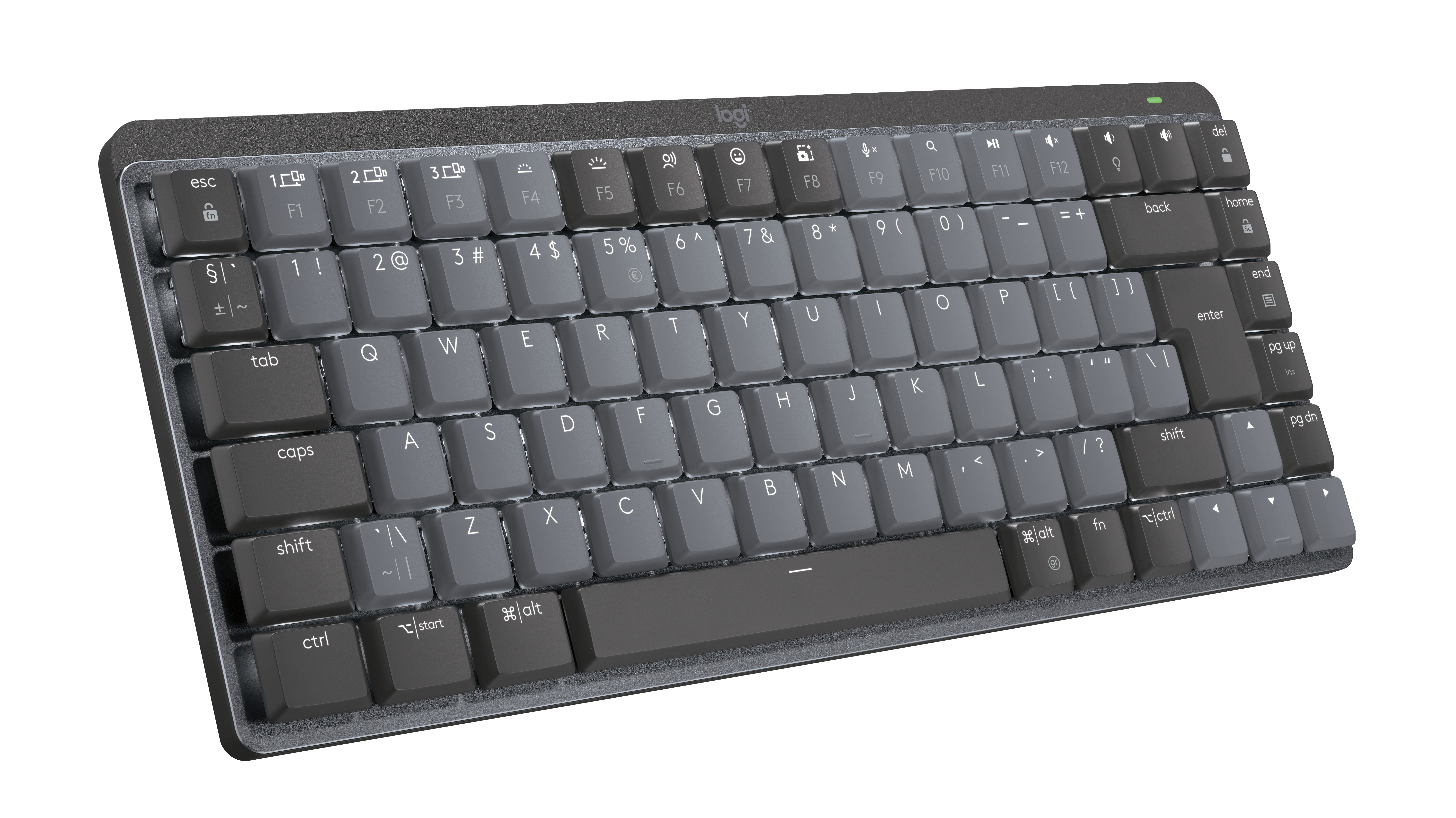 Bežična tipkovnica LOGITECH MX Mechanical Mini Minimalist Illuminated - GRAFIT - US INTL - 2.4GHZ/BT - EMEA - CLICKY-8