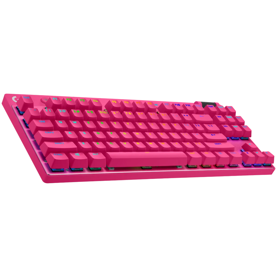 Mehanička gaming tipkovnica LOGITECH G PRO X TKL LIGHTSPEED - MAGENTA - US INTl - TACTILE – internacionalna non HR tipkovnica-1