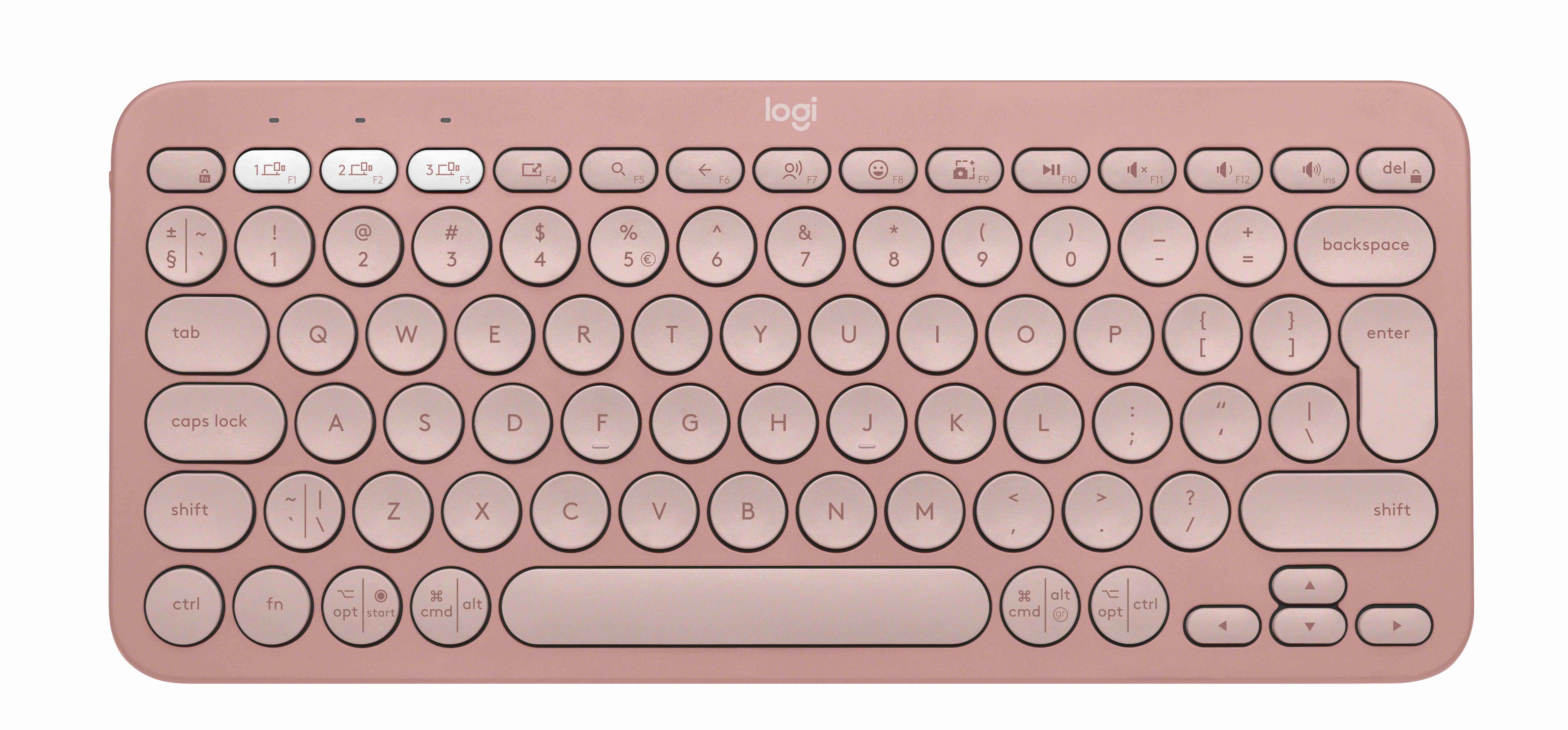 Tipkovnica LOGITECH K380S Multi-Device Bluetooth - TONAL ROSE - US INTL-4