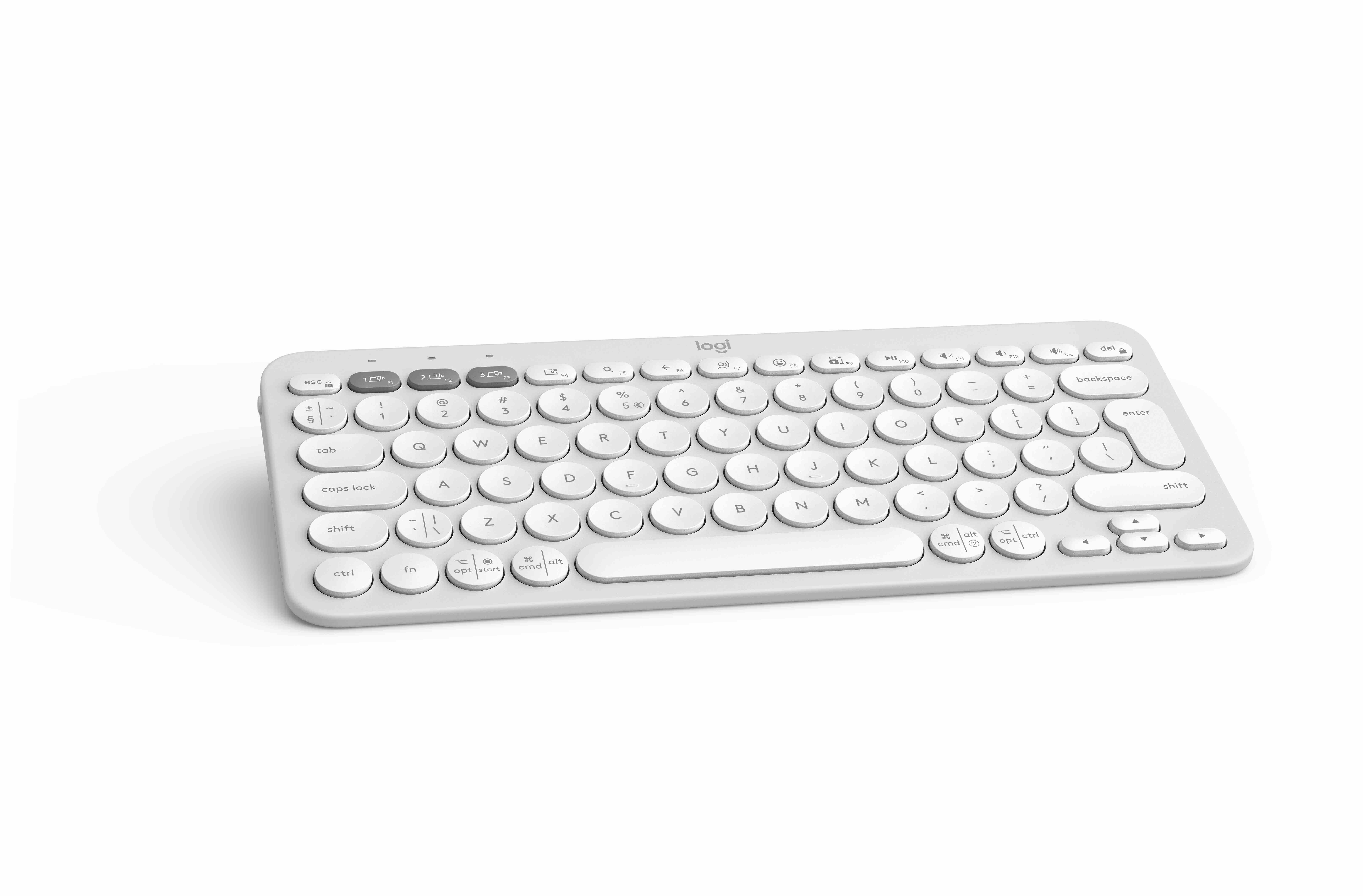 Bežična tipkovnica LOGITECH Pebble Keys 2 K380s Multi-Device, bijela-8