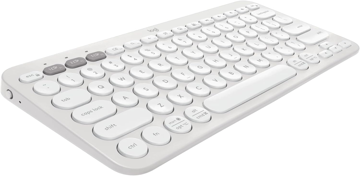 Bežična tipkovnica LOGITECH Pebble Keys 2 K380s Multi-Device, bijela-3