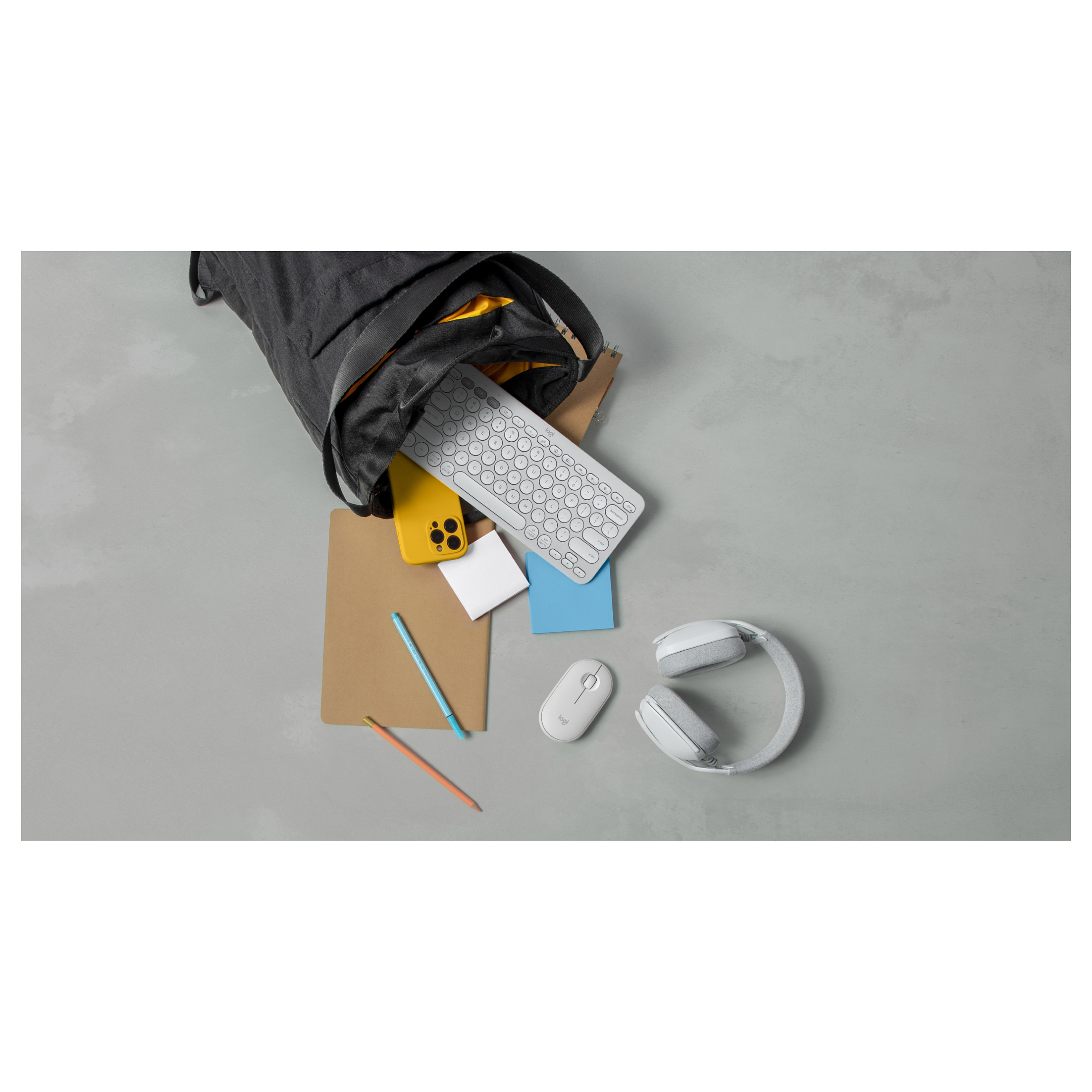 Bežična tipkovnica LOGITECH Pebble Keys 2 K380s Multi-Device, bijela-18