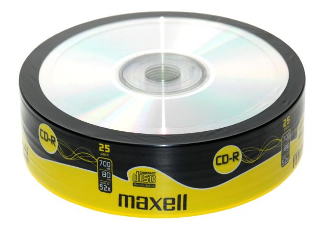 CD-R MAXELL Maxell CD-R 52x (kapacitet 700 MB, brzina zapisivanja do 52x, pakiranje 25 komada)