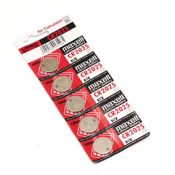 Maxell lit. dugm. baterija CR2025,5kom, blister-0