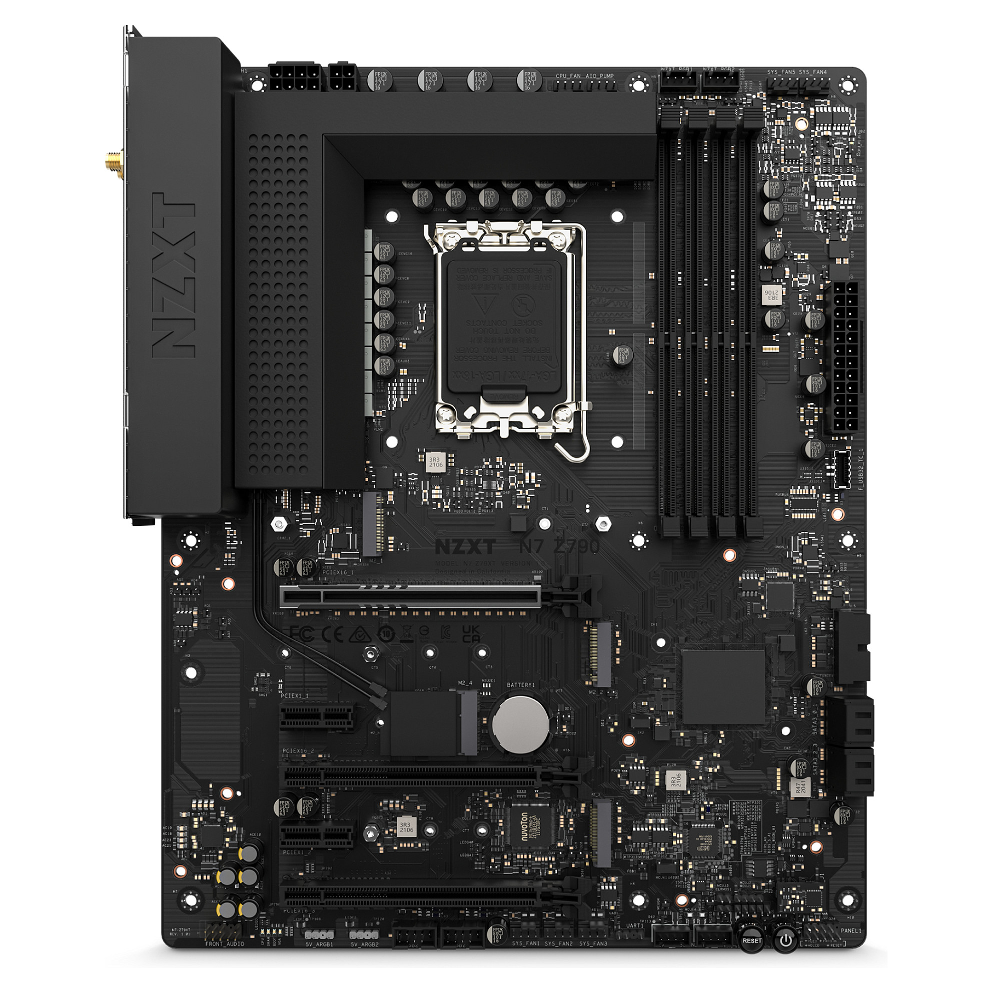 MBO NZXT N7 Z790 (intel® socket lga1700, dvokanalna, max. kapacitet memorije 128GB, 1 pci-e 5.0 x16, 1 pci-e 4.0 x4, 1 pci-e 3.0 x4, 4 x sata 6gb/s, 1 x usb 3.2 gen 2 (type-c), 1 x hdmi™ 2.0, 1 x wifi 6e, 1 x bluetooth 5.2)-3