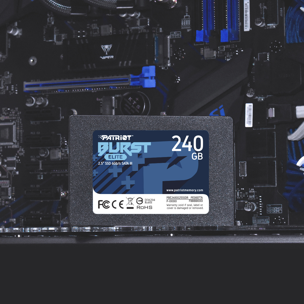 SSD disk Patriot Burst Elite R450/W320, 240GB, 7mm,2.5"-4