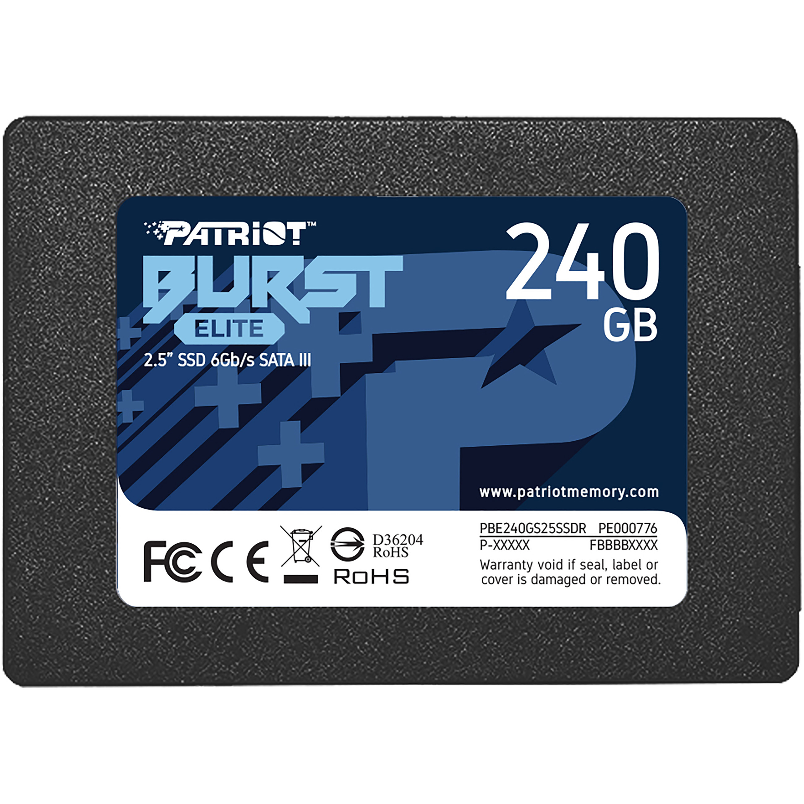 SSD disk Patriot Burst Elite R450/W320, 240GB, 7mm,2.5"-6