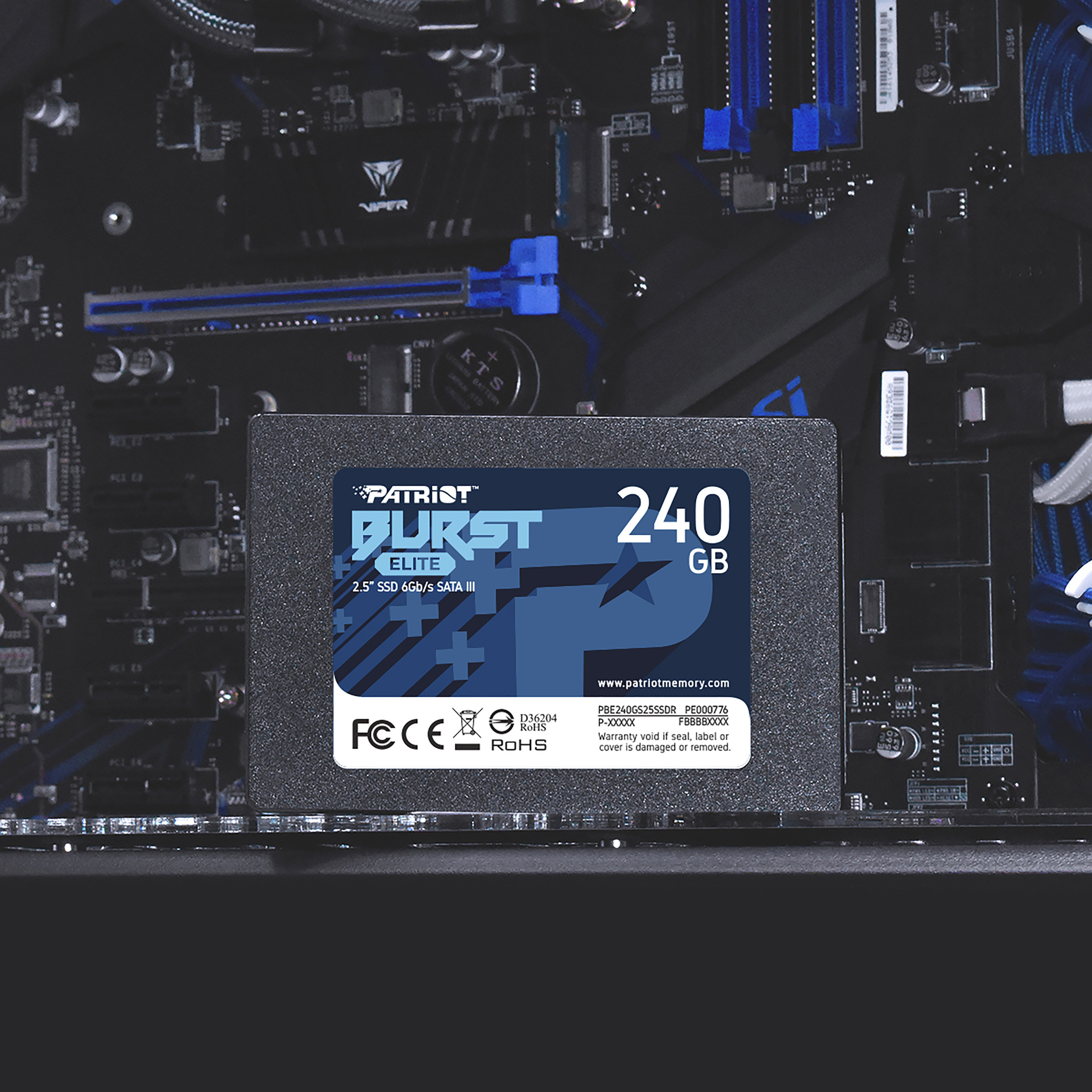 SSD disk Patriot Burst Elite R450/W320, 240GB, 7mm,2.5"-9